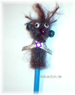 Bleistiftfigur Hippi