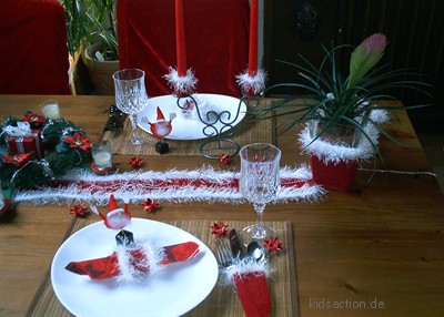 Tischdeko für Weihnachten