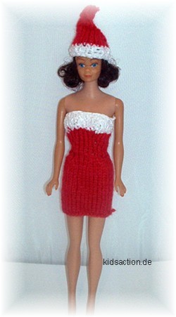 Nickolauskleid für Barbie